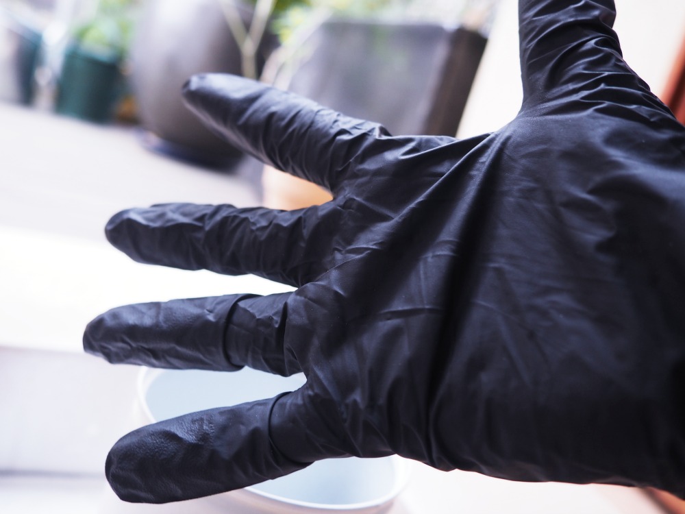 Spönnet Einmal Handschuhe