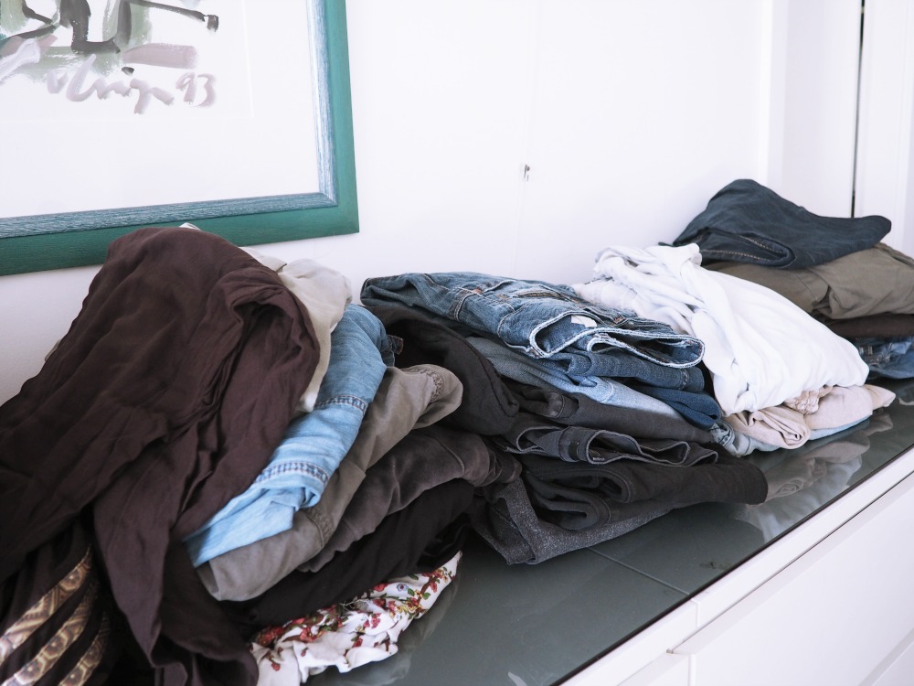 Kleiderschrank aufräumen